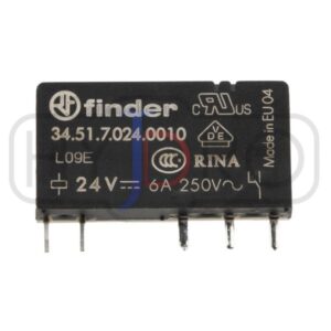 Przekaźnik miniaturowy elektromagnetyczny Finder 24VDC 34.51.7.024.0010