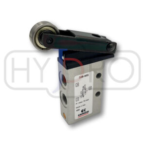 Zawór pneumatyczny Camozzi 3/2 NC; G 1/8″; sterowanie mechaniczne 338-955