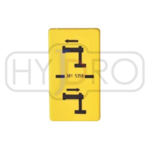 Tabliczka piktogram Hiab rozsuwanie podpory 3815358