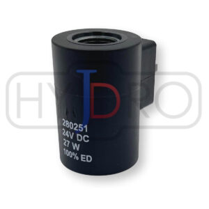 Cewka Bucher 24VDC 27W fi16,2 h=53 mm DIN 280251