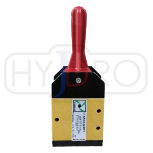 PX ZAWÓR PNEUMATYCZNY MECH.G 1/8` 5/3 N.C.-DŹWIGNIA Czerwona Sterownik