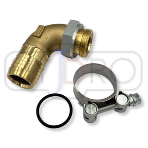 Króciec ssawny 90° G 1 1/4″ x D40mm opaska (48-51mm)