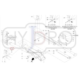 Ślizg wysuwu kolana hakowca VDL 00191 – zamiennik